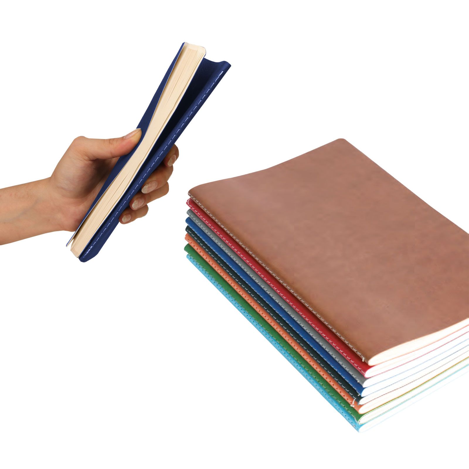 SIHHİYE GRİ TERZİ DİKİŞLİ DEFTER (13X21 CM)