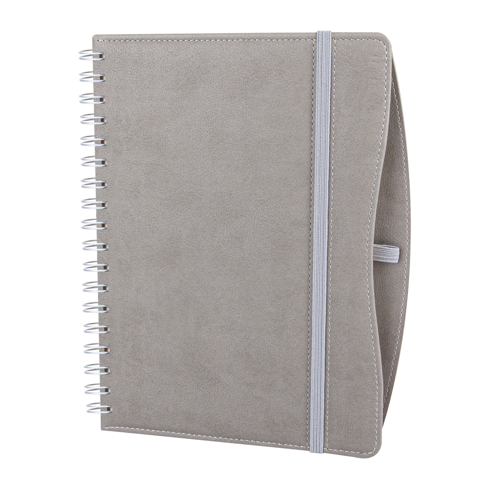 İVEDİK GRİ SPİRALLİ TARİHLİ AJANDA (17X24 CM)