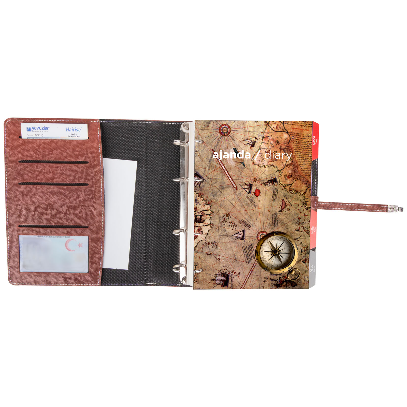 MİTHATPAŞA KIRMIZI ORGANİZER AJANDA (18x21,5CM)