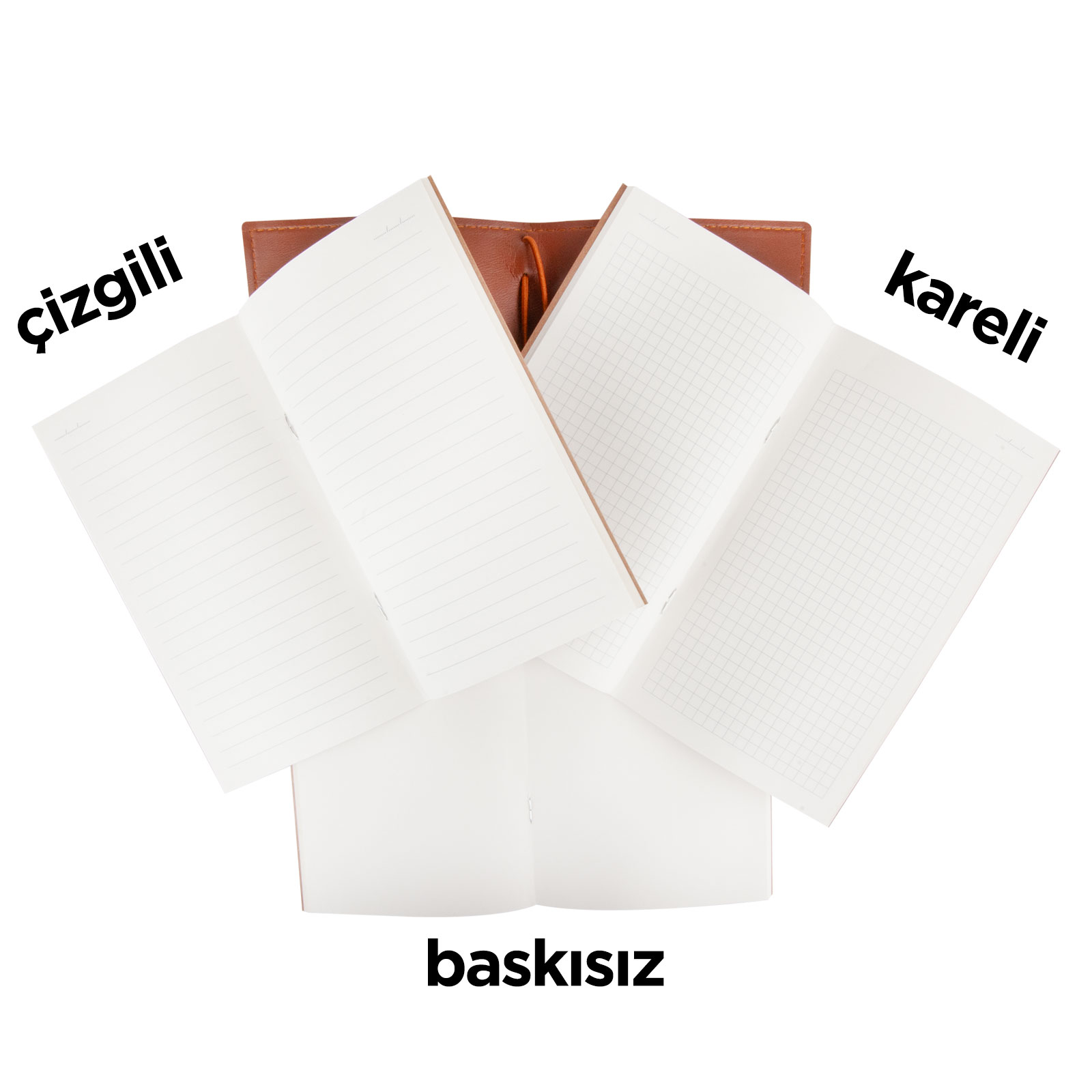 KUĞULU LACİVERT TARİHSİZ DEFTER (11,5X20 CM)