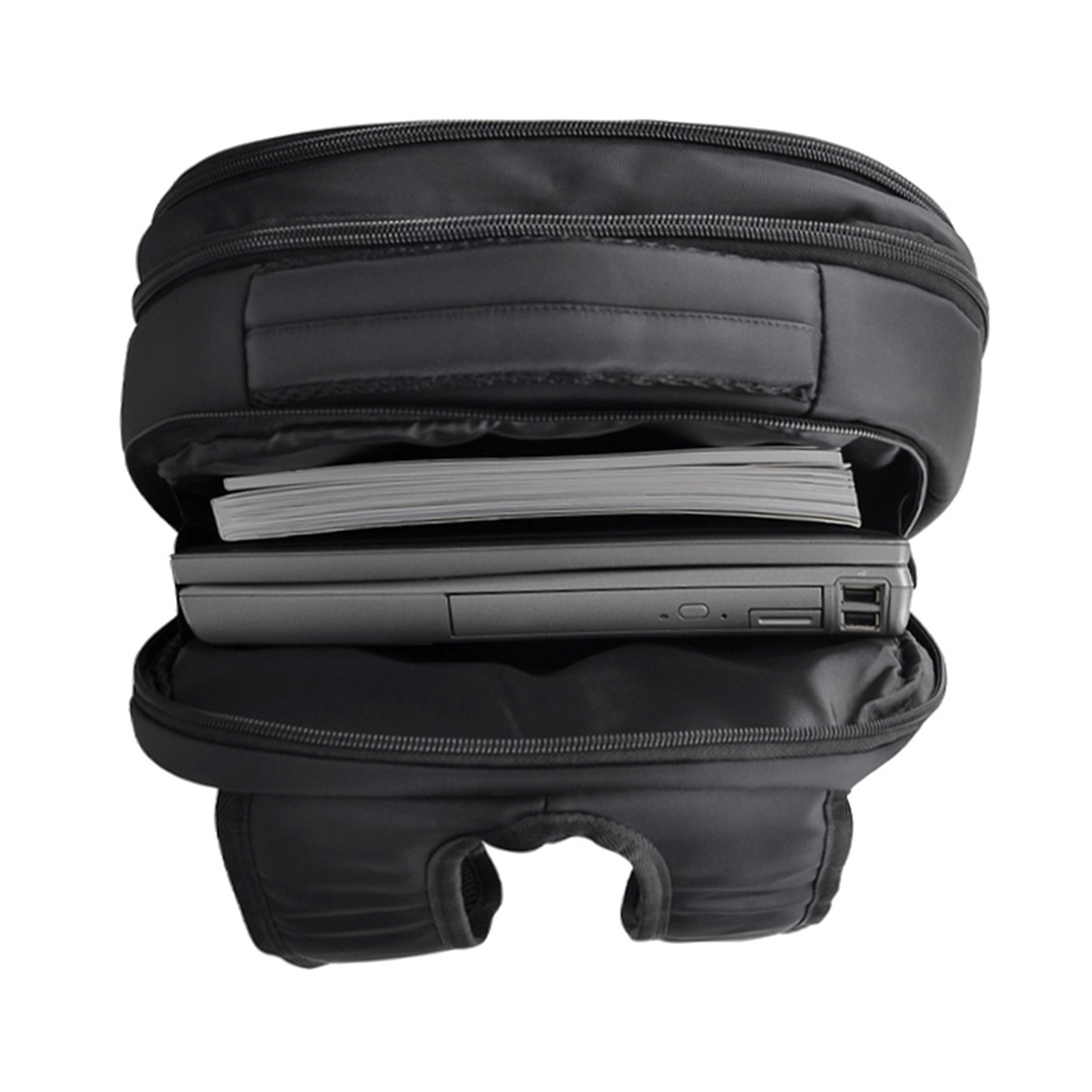 SERÜVEN SİYAH LAPTOP BÖLMELİ SIRT ÇANTASI