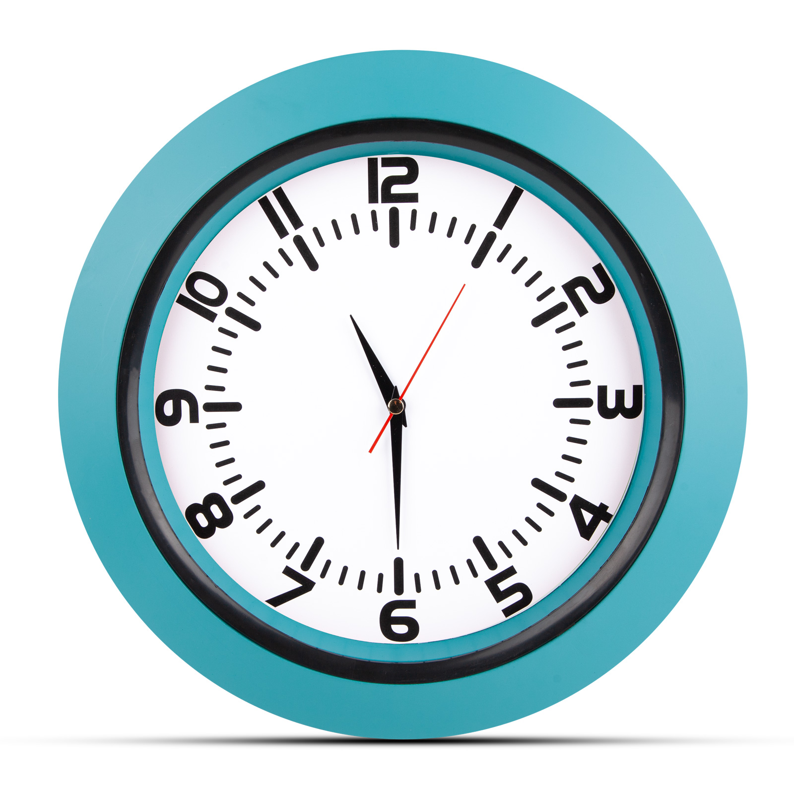 UMAY TURKUAZ PLASTİK KASA DUVAR SAATİ (350 MM)