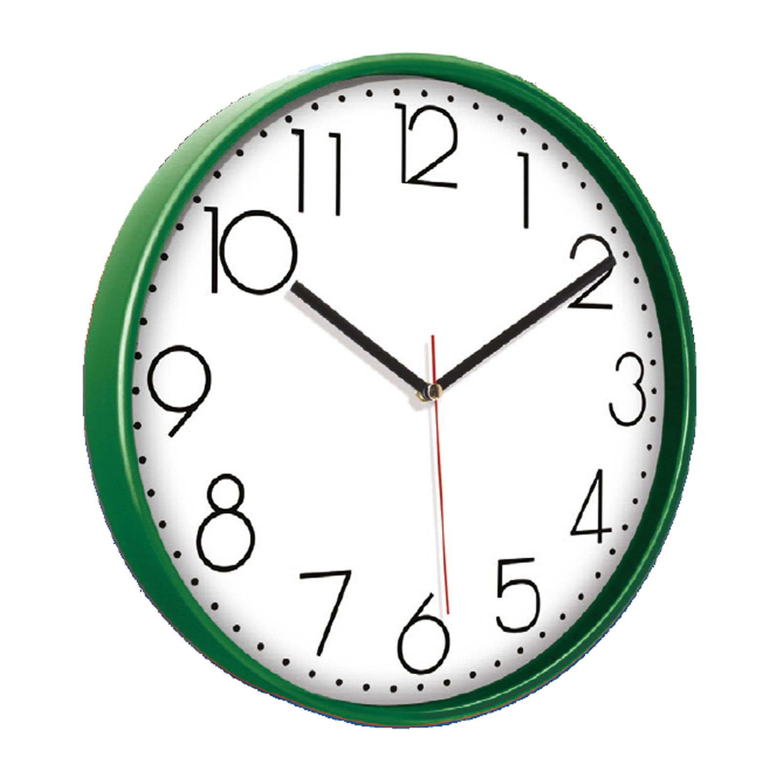 PAN164 YEŞİL PLASTİK ÇERÇEVE DUVAR SAATİ (380 MM)