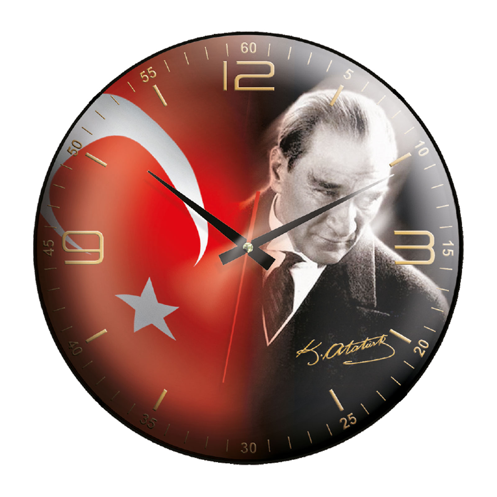 KRİYOS207 PLASTİK KASA DUVAR SAATİ (350 MM)