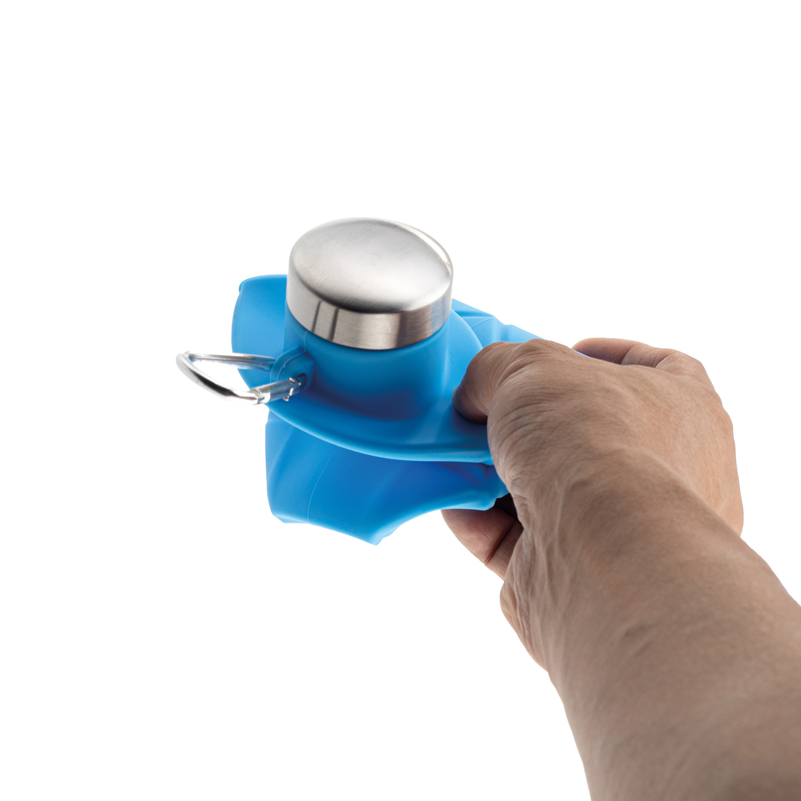 AYDENİZ LACİVERT 700 ML KATLANABİLİR SİLİKON MATARA