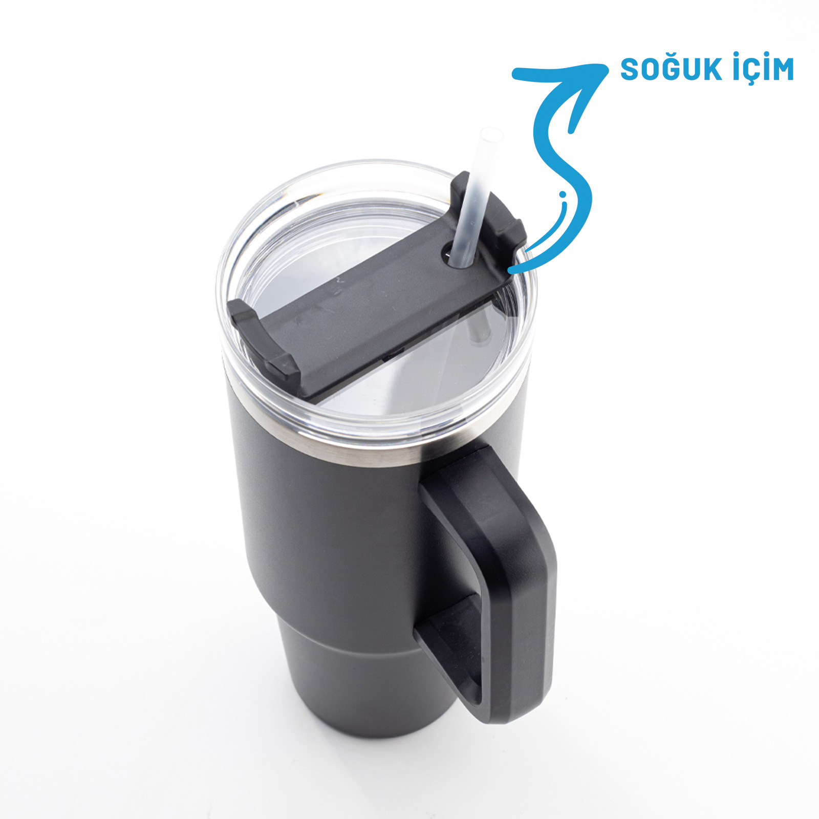 ADRASAN SİYAH 1200 ML TERMOS