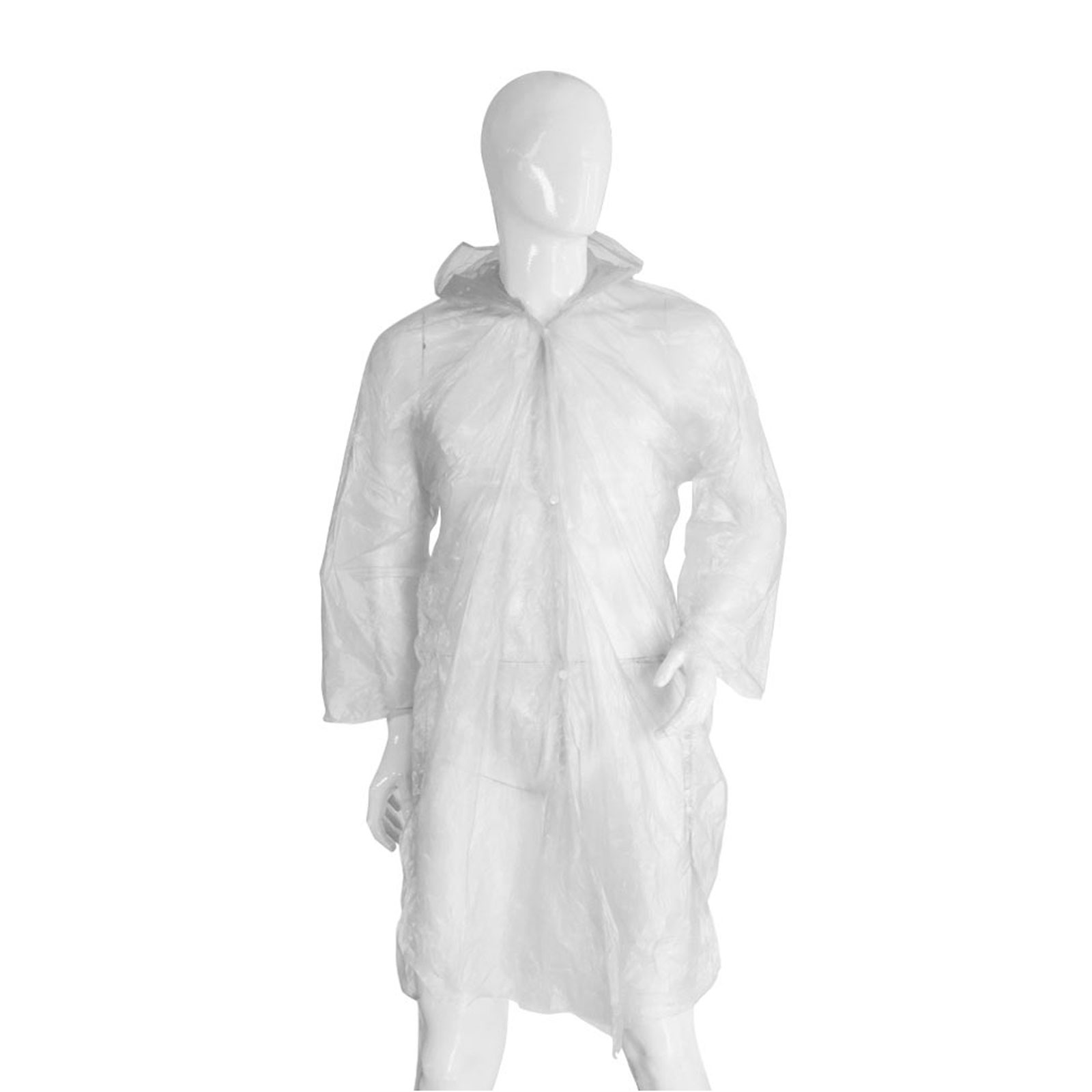 TEK KULLANIMLIK  ŞEFFAF XL YAĞMURLUK